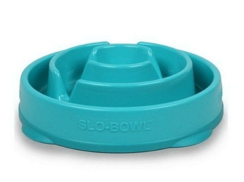 FUN FEEDER Miska plastikowa spowalniająca jedzenie MINI/MEDIUM turkus [51006]